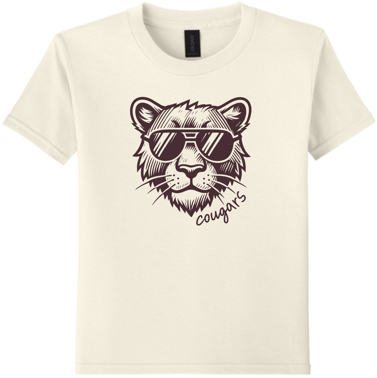 CAMPBELL TOO COOL COUGAR TEE - NATURAL