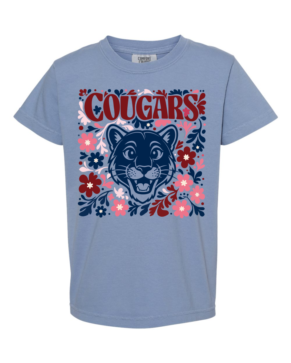 CAMPBELL BLOOMING COUGAR SHIRT - WASHED DENIM