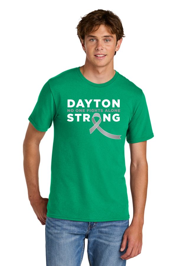 Front Dayton Strong Logo on Port & Co™ Easy Cotton Tee