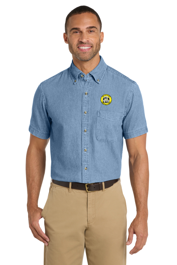 Short Sleeve Denim Shirt Men's SP11