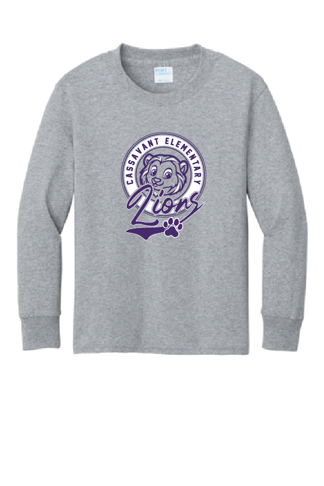 Port & Co Youth Long Sleeve Core Cotton Tee