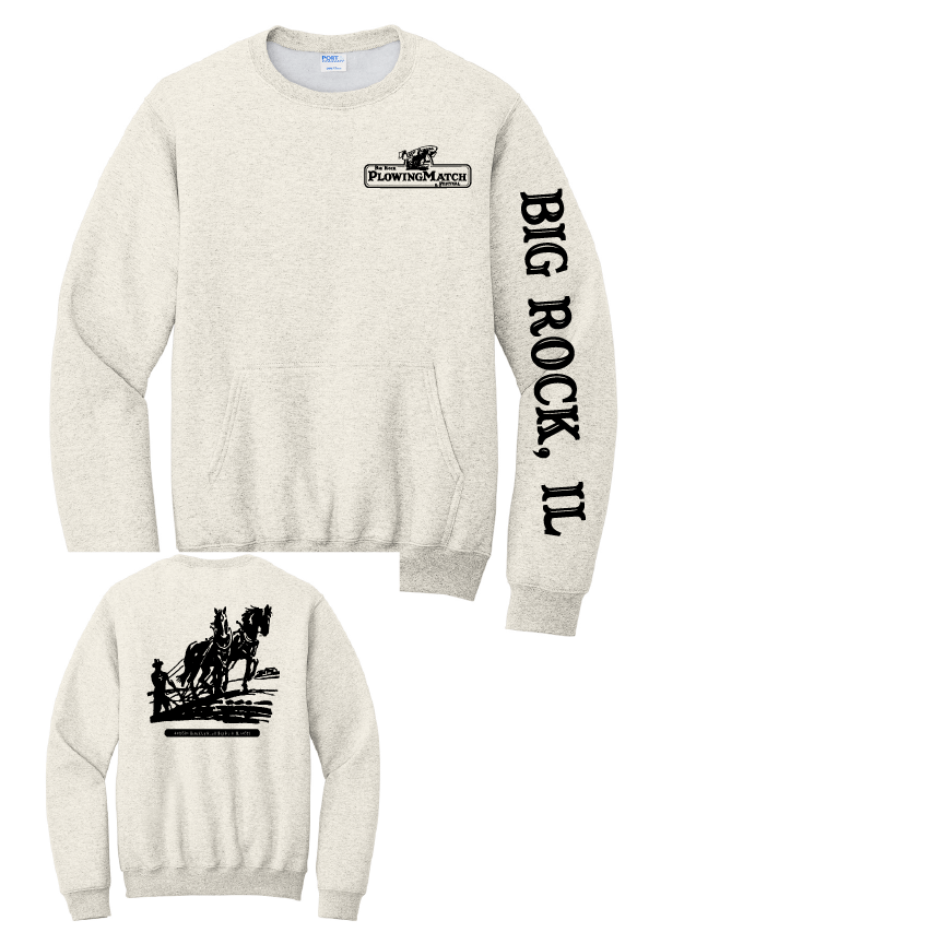 2025 Pocket Sweatshirt with three color options.
