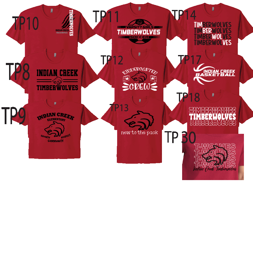 Pick basic red item, Tee, Crew sweatshirt or Hoodie!