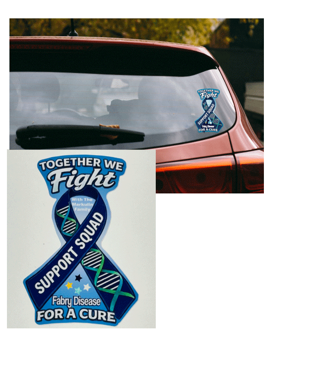 Fabry Support Decal