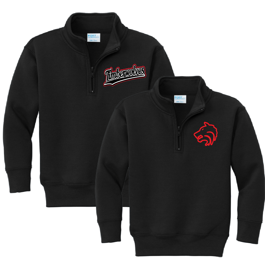 Sweatshirt Quarter zip with your choice of logo!