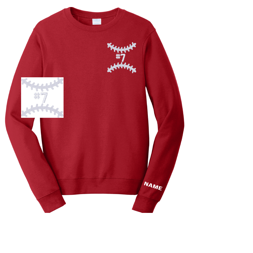 Custom Embroidered Crew Sweatshirt!