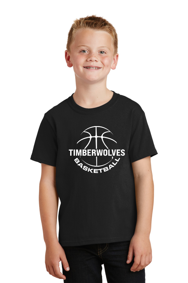 Classic Basketball Logo in both youth and adult sizes