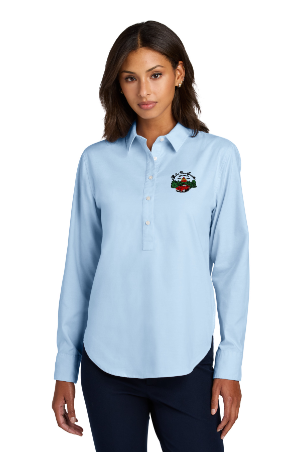 Women's Long Sleeve Modern Oxford Shirt