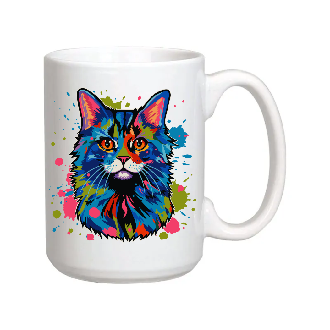 Pop-Art Coffee Mug Cat
