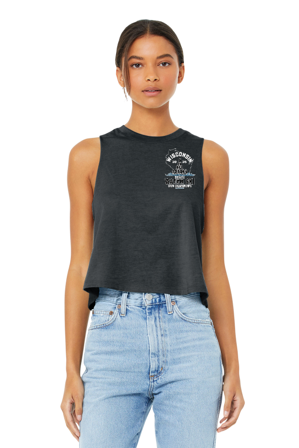 BELLA+CANVAS  Women s Racerback Cropped Tank. BC6682