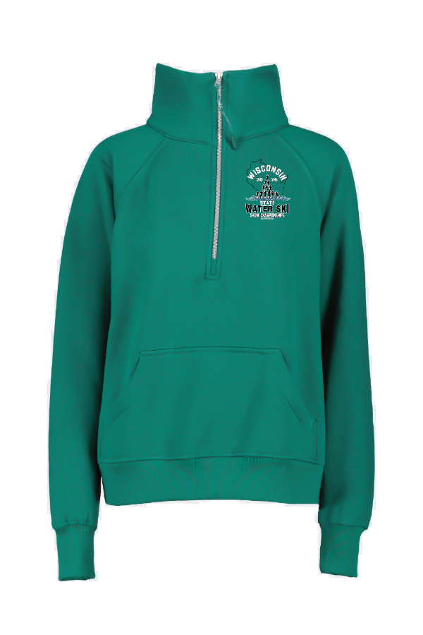 EMBROIDERED Enza® 31179 Ladies Boxy Half Zip Fleece