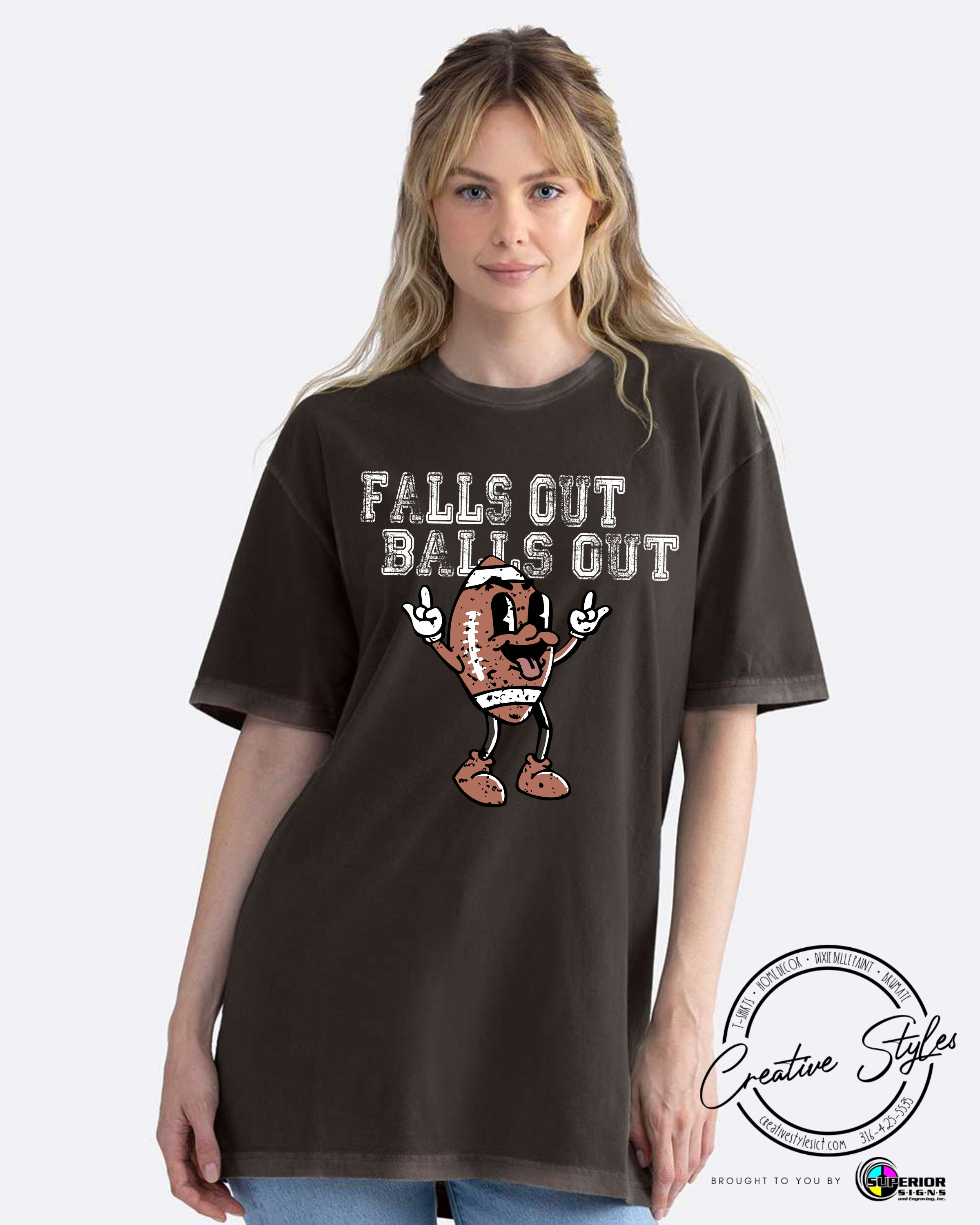 Falls Out Balls Out Tee