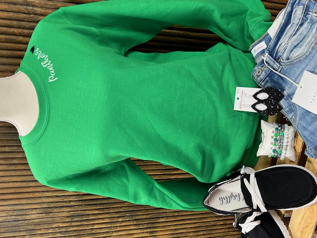 Panthers Embroidered Crewneck Sweatshirt