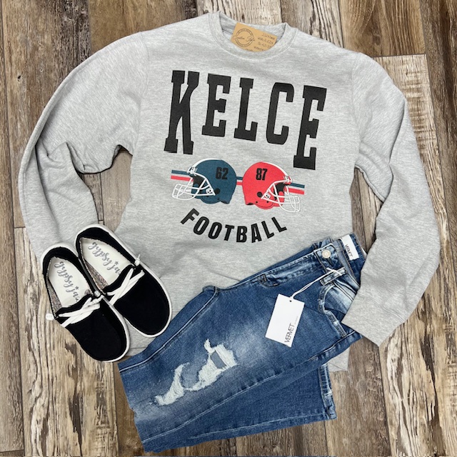 Kelce Football Crewneck Sweatshirt