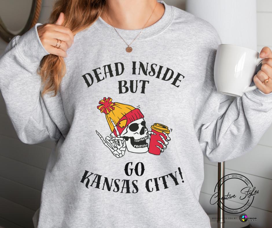 Dead Inside Go KC Crewneck Sweatshirt