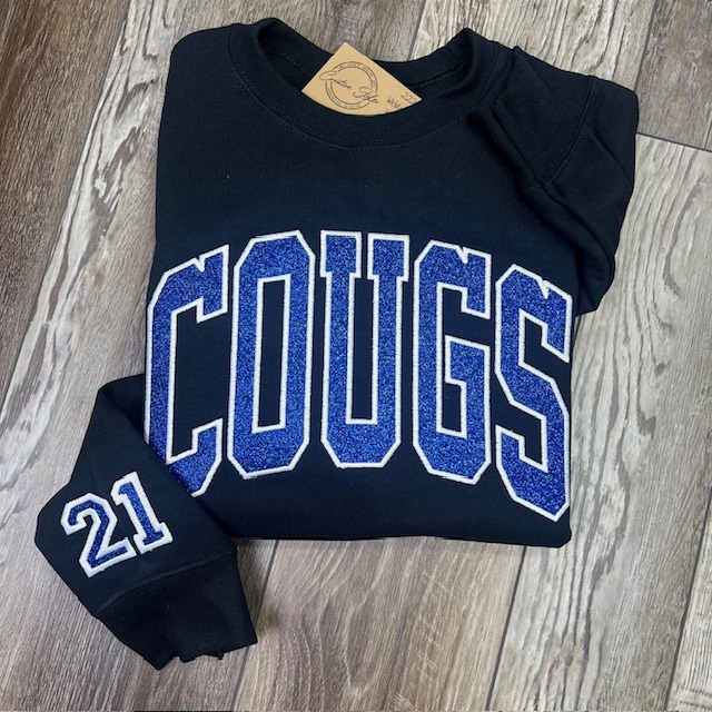 Cougs Embroidered Crewneck Sweatshirt