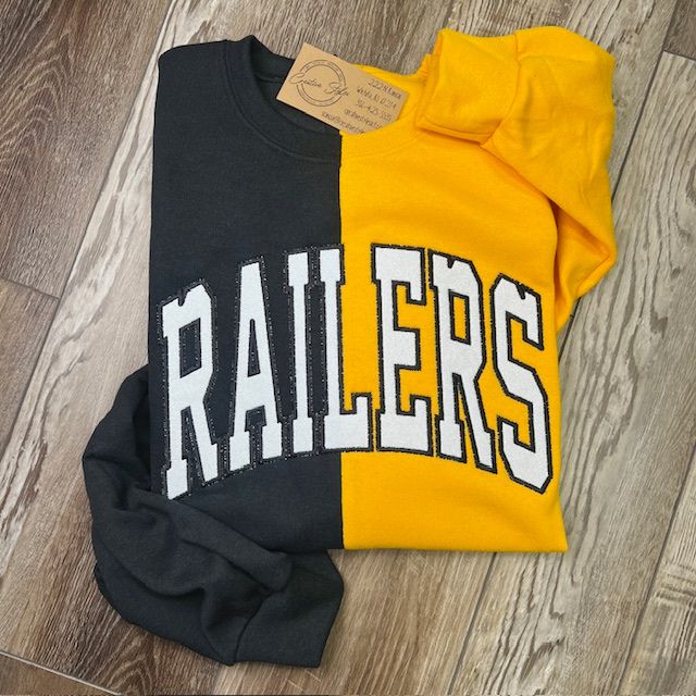 Railers Glitter Embroidery Crewneck Sweatshirt
