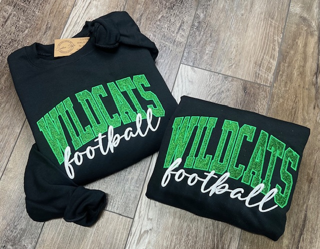 Wildcats Embroidered Crewneck Sweatshirt