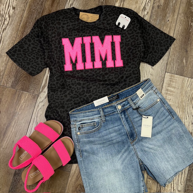 MIMI Glitter Embroidery Tee