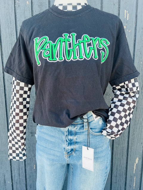 3D Puff Panthers Embroidered Tee