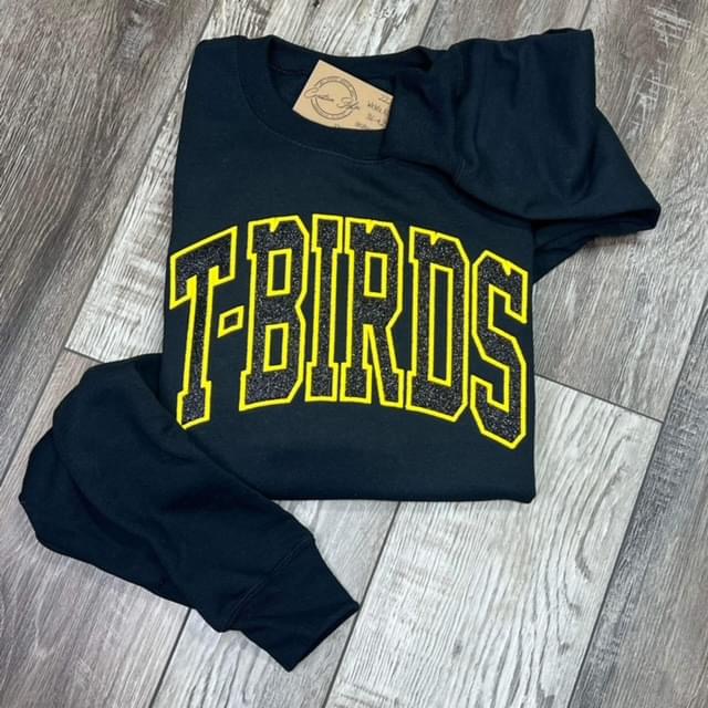 T-Birds Embroidered Crewneck