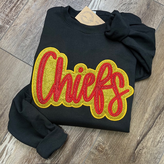 Chiefs Double Layer Embroidered Crewneck