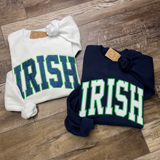Irish Embroidered Crewneck