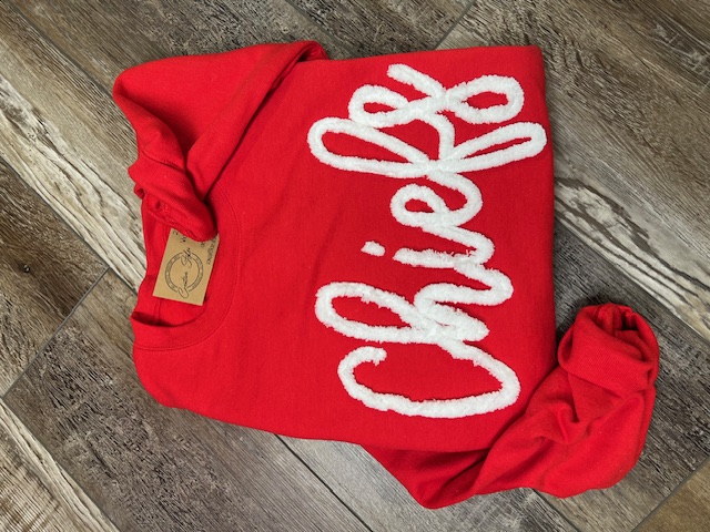 Chiefs Chenille Embroidered Crewneck
