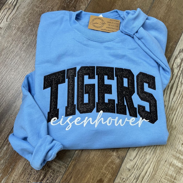 Tigers Embroidered Crewneck Sweatshirt