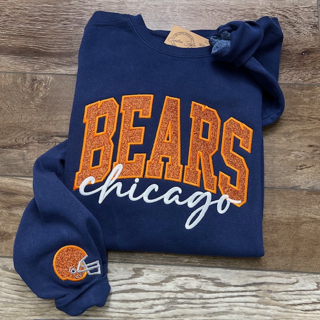 Bears Embroidered Crewneck