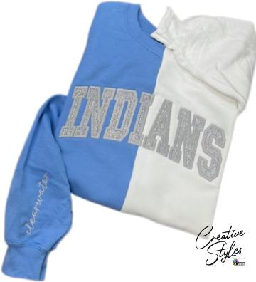 Indians Embroidered Crewneck