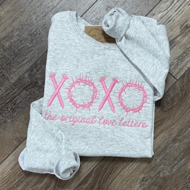 XOXO Embroidered Sweatshirt