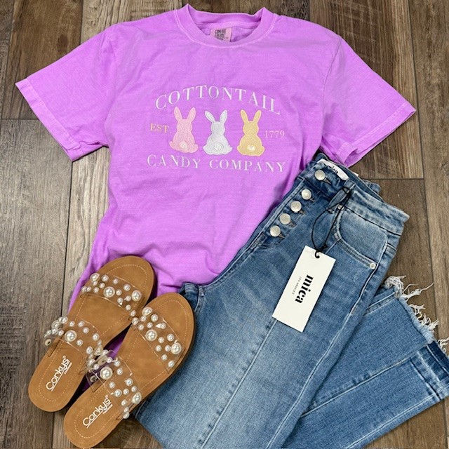 Cottontail Candy Company Embroidered Tee
