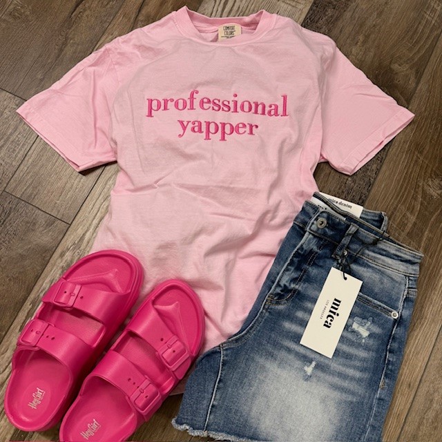 Professional Yapper Embroidered Tee