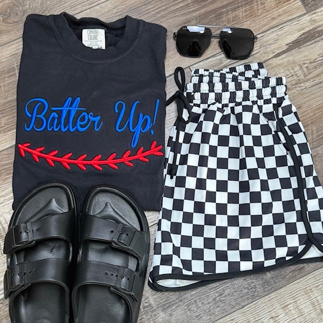 3D Puff Batter Up! Embroidered Tee