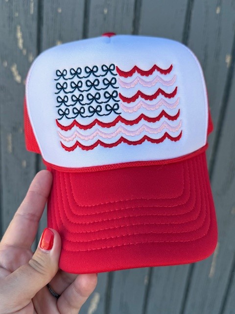 Coquette Flag Embroidered Foam Trucker