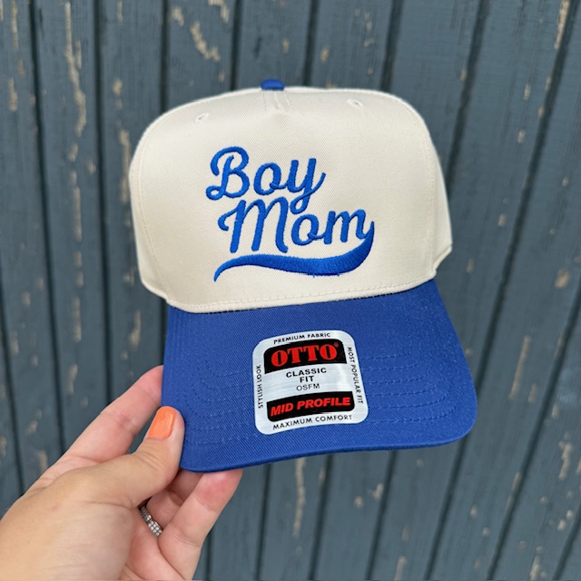 Boy Mom Embroidered Hat
