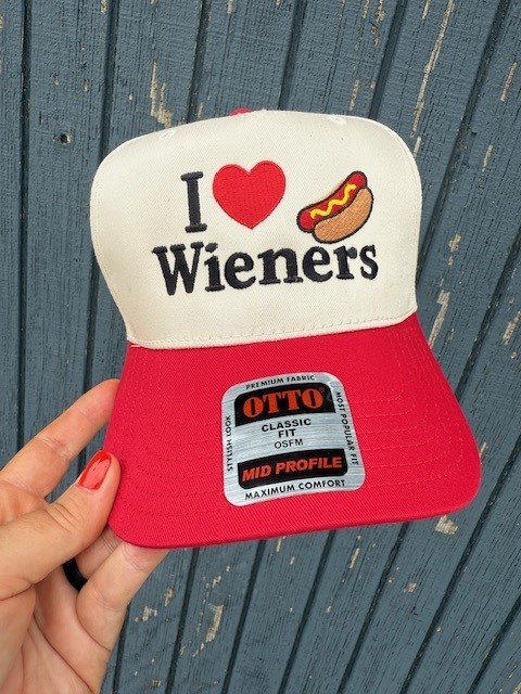 I Love Wieners Embroidered Hat