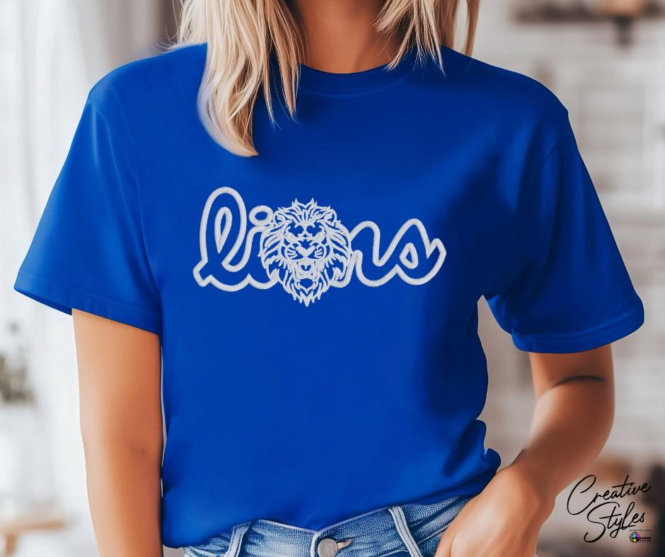 Lions Embroidered Tee