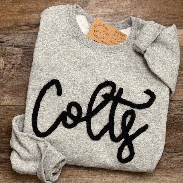 Colts Chenille Embroidered Crewneck