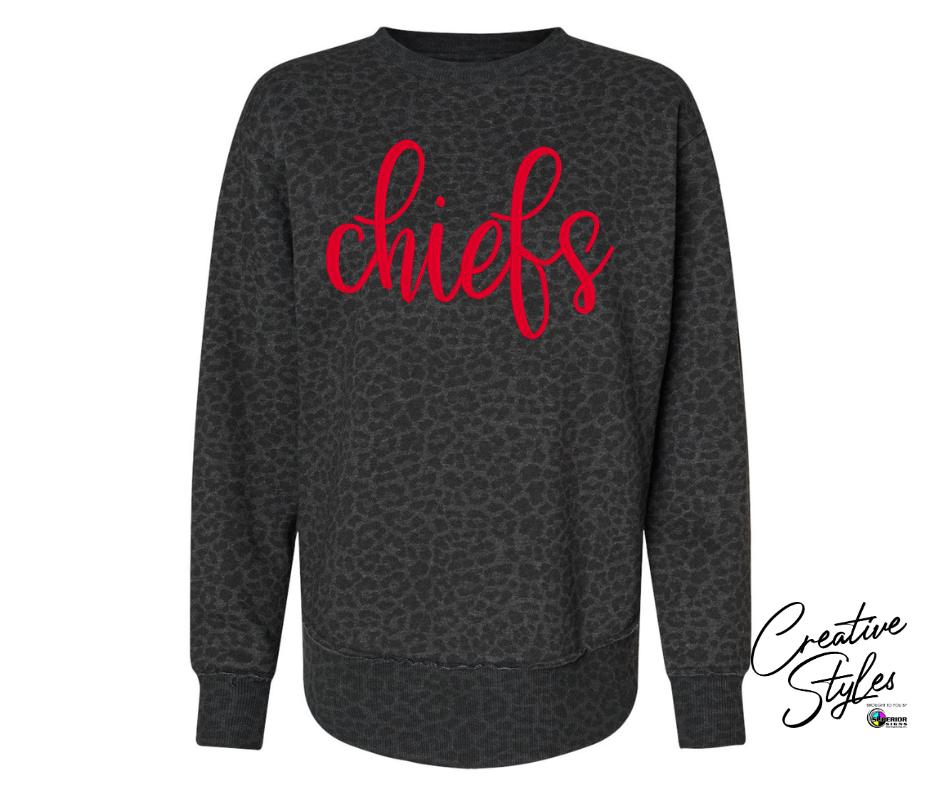 Chiefs Embroidered Women's Crewneck Sweatshirt