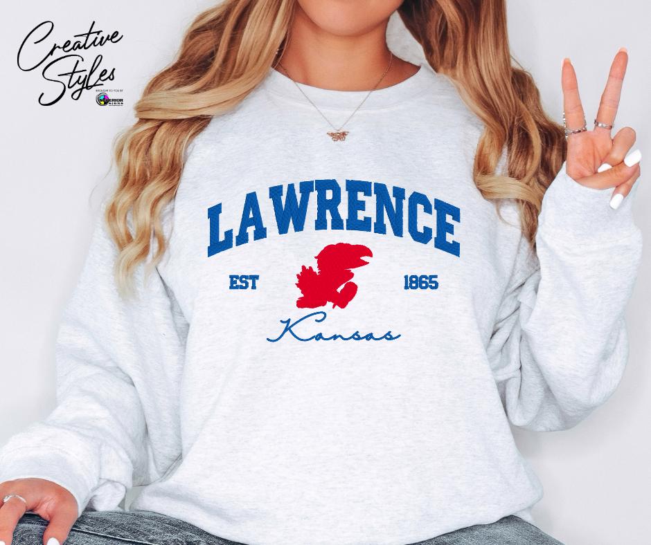 Lawrence Collegiate Embroidered Crewneck Sweatshirt