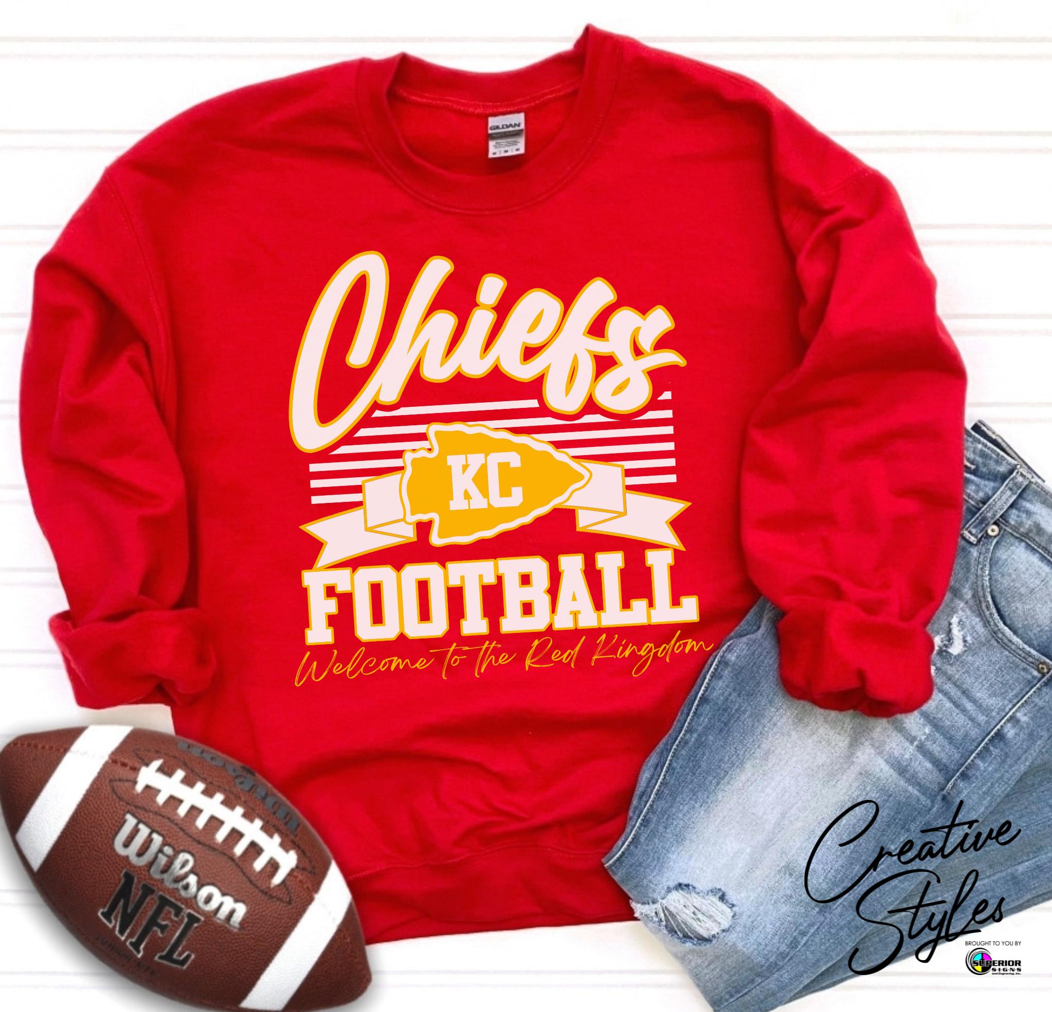 Chiefs Football Crewneck Sweatshirt