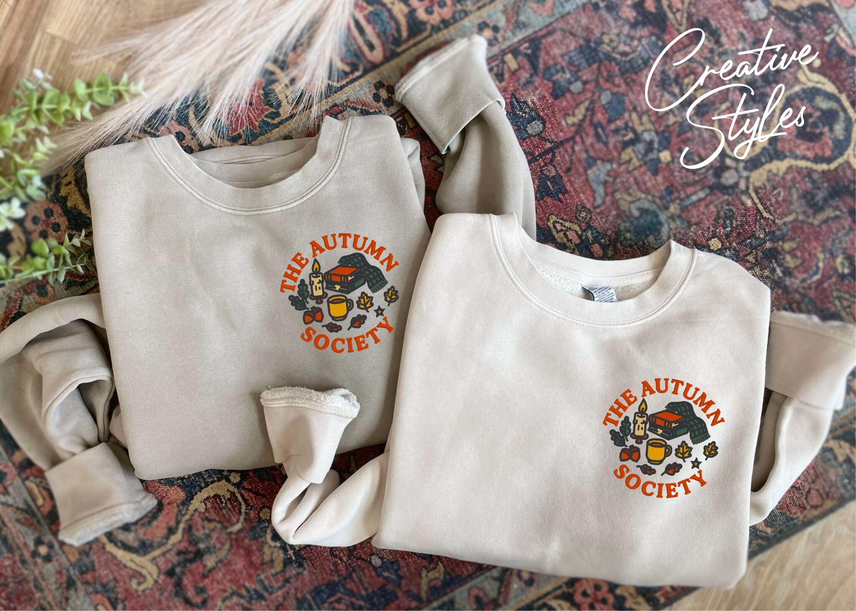The Autumn Society Embroidered Crewneck