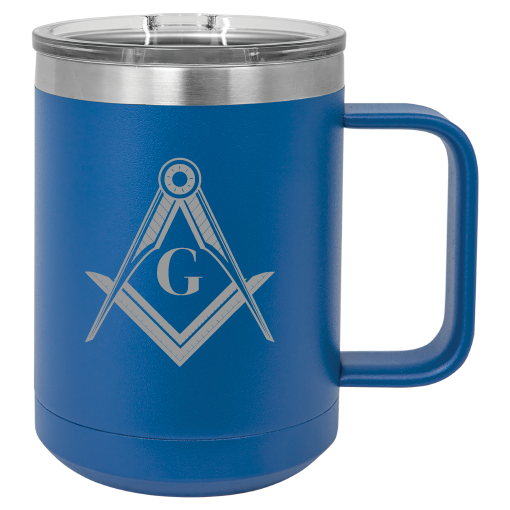 Polar Camel 15oz Royal Blue Vacuum Insulated Mug with Slider Lid