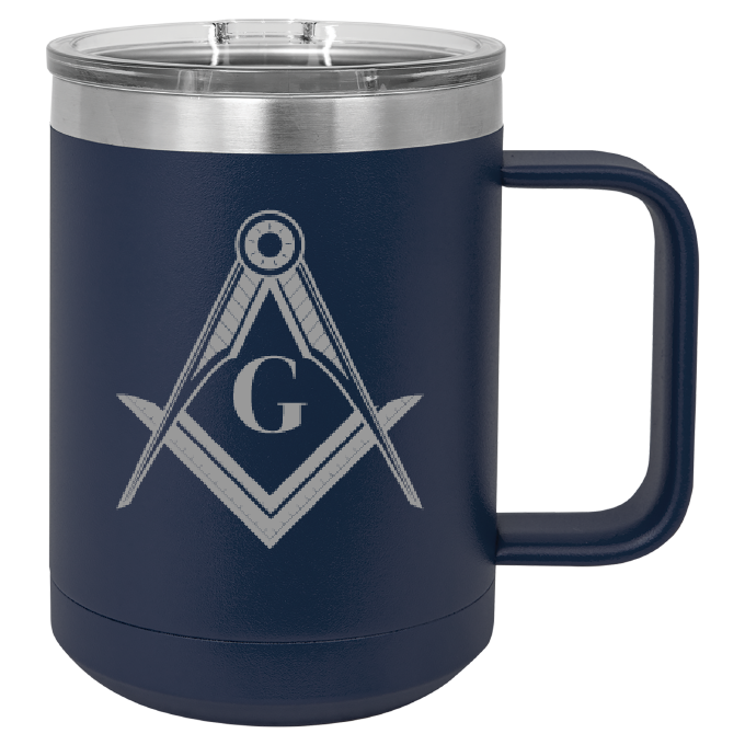 Polar Camel 15oz Navy Vacuum Insulated Mug with Slider Lid