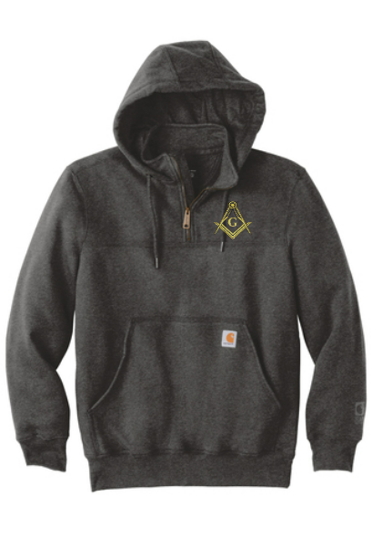 Carhartt Rain Defender Paxton Heavyweight Hooded Zip Mock Sweatshirt