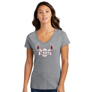 LADIES SHORT SLEEVE VEE NECK