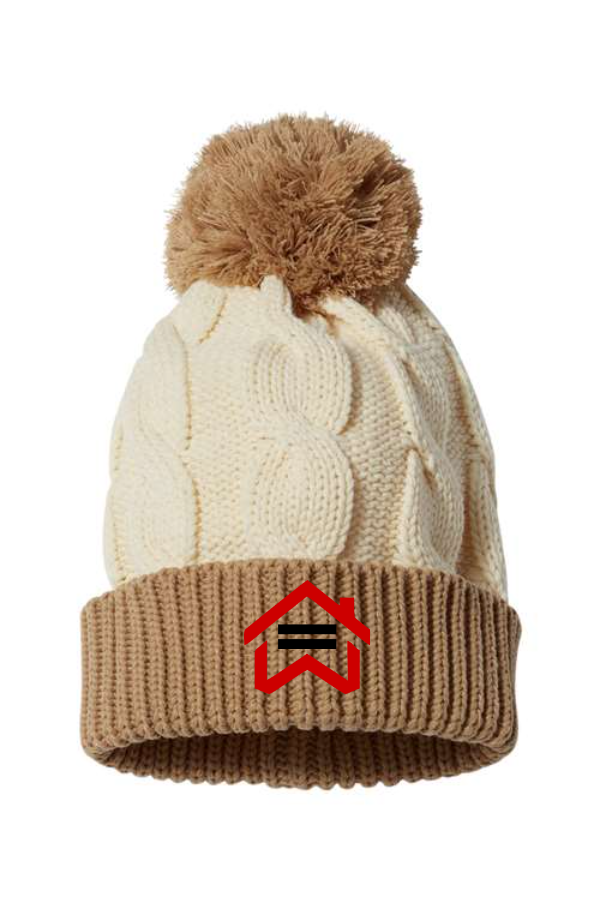 Chunk Twist Cuffed Beanie
