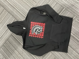 Repeating Trojans ADULT Midweight Hooded Sweatshirt